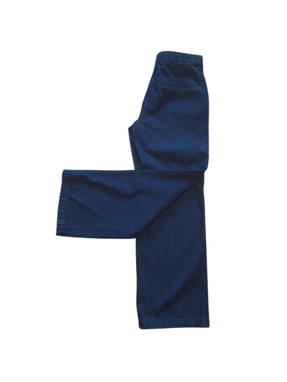 H&M Womens Wide Leg Blue Denim Pants High Rise Size 6 US. - Picture 3 of 9